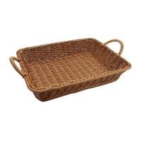 ราคา ถาดหวายเทียมอเนกประสงค์มีหู KASSA HOME รุ่น ZY18115CH สีน้ำตาล (Y022021)
