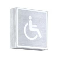 ราคา ป้ายไฟติดผนัง Disabled (LED 3W) LUZINO รุ่น 19406-disabled สีเงิน (Y022620)