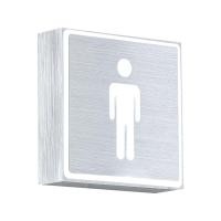 ราคา ป้ายไฟติดผนัง Man (LED 3 วัตต์) LUZINO รุ่น 19406-man สีเงิน (Y022622)