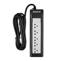 ราคา รางปลั๊กไฟ 5 ช่อง 1 สวิตซ์ TIS16A HACO รุ่น EPN-S5EB/3 ขนาด 3 เมตร สีเทา (Y023711)