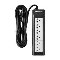 ราคา รางปลั๊กไฟ 6 ช่อง TIS16A HACO รุ่น EPN-6EB/5 ขนาด 5 เมตร สีดำ (Y023718)
