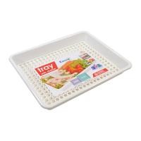 ราคา ถาดพลาสติกอเนกประสงค์ทรงเหลี่ยมพร้อมตะแกรง PIONEER รุ่น (Y027311)