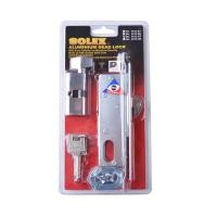 ราคา กุญแจบานเลื่อน แกนงอล็อคเดียว SOLEX รุ่น 4512 HT สีเงิน (Y035929)