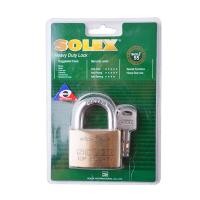 ราคา กุญแจลูกปืนคล้องคอสั้นทองเหลืองชุบโครมเมี่ยม SOLEX รุ่น (Y035965)
