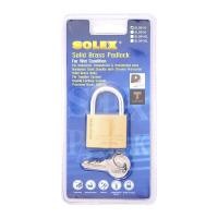 ราคา กุญแจสปริงคล้องคอสั้นทองเหลือง SOLEX รุ่น SL99/40 ขนาด (Y035985)