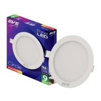 ราคา โคมดาวน์ไลท์หน้ากลม 4 นิ้ว LED 9W Warm White EVE LIGHTING รุ่น RD Panel Light 9W WW สีขาว (Y039403)