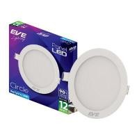 ราคา โคมดาวน์ไลท์หน้ากลม 5 นิ้ว LED 12W Daylight EVE LIGHTING รุ่น RD Panel Light 12W DL สีขาว (Y039407)