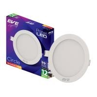ราคา โคมดาวน์ไลท์หน้ากลม 5 นิ้ว LED 12W Warm White EVE LIGHTING รุ่น RD Panel Light 12W WW สีขาว (Y039408)