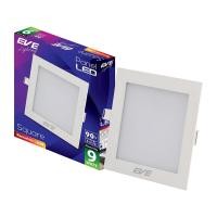 ราคา โคมดาวน์ไลท์หน้าเหลี่ยม 4 นิ้ว LED 9W Warm White EVE LIGHTING รุ่น SQ Panel Light 9W WW สีขาว (Y039440)
