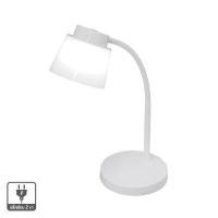 ราคา โคมไฟอ่านหนังสือตั้งโต๊ะ ระบบสัมผัส (LED 6W) LUZINO รุ่น GX8264D สีขาว (Y076559)