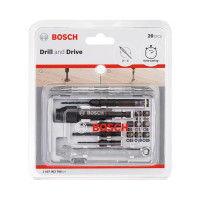 ราคา ดอกไขควง พร้อมด้ามขัน 20 ชิ้น BOSCH รุ่น X-Line Set 20 pcs. สีน้ำเงิน (Y076963)