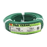 ราคา สายไฟ YAZAKI รุ่น 60227 IEC06IV(f)1x0.5 Sq.mm. ขนาด 100 ม. สีเขียว (Y078219)