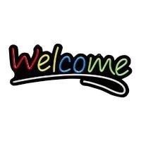 ราคา ป้ายไฟติดผนัง WELCOME (Remote Control) LUZINO รุ่น NS-018 สี RGB (Y078272)