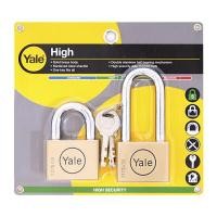 ราคา กุญแจคีย์อะไลค์ลูกปืนคล้องคอสั้น 1 คอยาว 1 ทองเหลือง YALE รุ่น BD50SS/50LSP2 ขนาด 50 มม. สีทองเหลือง (Y078519)