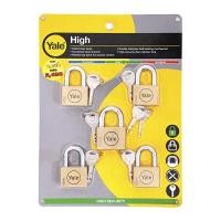 ราคา กุญแจมาสเตอร์คีย์ลูกปืนคล้องคอสั้น4 คอยาว1 ทองเหลือ YALE รุ่น BD45/50SSM5 ขนาด 45,50 มม. สีทองเหลือง (Y081344)