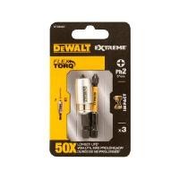 ราคา DEWALT ดอกไขควงหัวแฉก PH2 FLEXTORQ พร้อมปลอกแม่เหล็กแรงสูง รุ่น DT70536T-QZ ยาว 57 มม. (แพ็ค 2 ชิ้น) (YA04320)