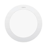 ราคา โคมดาวน์ไลท์หน้ากลม 6 นิ้ว LED 12W Warm White LAMPTAN รุ่น Slim Alu RD 12W/WW สีขาว (YB01495)