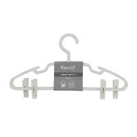 ราคา KASSA HOME ไม้แขวนพลาสติก พร้อมกิ๊บหนีบผ้า สีขาว ขนาด 41x6.5x23 ซม. แพ็ก 2 ชิ้น (YB25188)