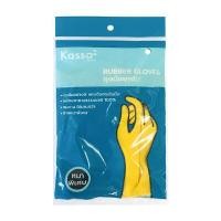ราคา KASSA HOME ถุงมือยางธรรมชาติ สีเหลือง ไซซ์ M 1 คู่ (YB96349)