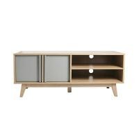 ราคา KASSA ตู้วางทีวี 2 บานเปิด รุ่น BQ092-1187 ขนาด 120 ซม. สีธรรมชาติ (YC05199)