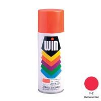 ราคา WIN สีสเปรย์สะท้อนแสง รุ่น F2 สีแดง ขนาด 400 ซีซี (YC11664)