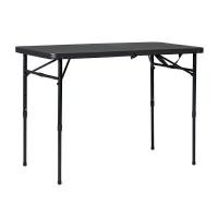 ราคา FONTE โต๊ะพับอเนกประสงค์ ขาปรับได้ 3 ระดับ รุ่น NT5115 ขนาด 100x50x70.9 ซม. สีดำ (YC13114)