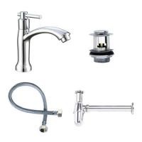 ราคา ชุดก๊อกอ่างล้างหน้าน้ําเย็นซิงค์ สีโครเมียม EIDOSA EI 3656129 ชุด (YD05350)