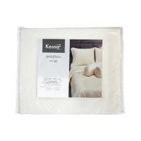 ราคา KASSA HOME ชุดผ้าปูที่นอน รุ่น EMB-3.5WH สีขาวออฟไวท์ ขนาด 3.5 ฟุต (ชุด 3 ชิ้น) (YD07061)