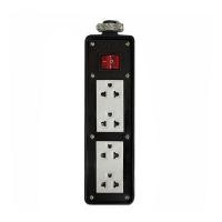 ราคา SOKAWA บล็อกยาง 3 ตา 4 ช่อง 1 สวิทซ์ รุ่น S-260 สีน้ำตาล (YD08348)