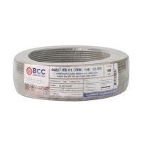 ราคา BCC สายไฟ THW 60227 IEC 01 ขนาด 1x6 ตร.มม. สีเทา ยาว 100 เมตร (YD08357)