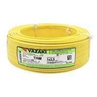 ราคา YAZAKI สายไฟ THW 60227 IEC 01 ขนาด 1x2.5 ตร.มม. สีเหลือง ยาว 100 เมตร (YD08366)