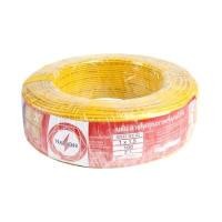 ราคา NATION สายไฟ VSF 60227 IEC 02 ขนาด 1x1.5 ตร.มม. สีเหลือง ยาว 100 เมตร (YD08462)