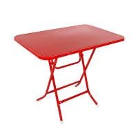 ราคา KASSA โต๊ะพับเหล็กทรงเหลี่ยม สีแดง ขนาด 91.5x60.5x76.5 ซม. (YB02219)