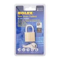 ราคา กุญแจสปริงคล้องคอสั้นทองเหลือง SOLEX รุ่น SL99/30 ขนาด (Y035984)