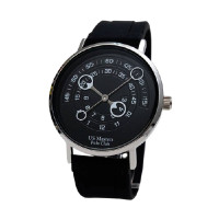 ราคา US MASTER POLO CLUB นาฬิกาข้อมือ รุ่น AS14.247 สี SILVER/BLACK (YC01767)