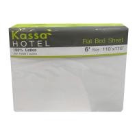 ราคา KASSA HOTEL ผ้าปูที่นอน รุ่น 250T สีขาว ขนาด 6 ฟุต (Y022828)