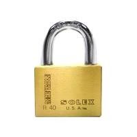 ราคา กุญแจทองเหลืองลูกปืนคล้องคอสั้น SOLEX รุ่น R PREMIUM ขน (Y035923)