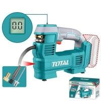 ราคา Total ปั๊มลมมินิ แบตเตอรี่ 20V 160psi รุ่น TACLI2012 โทเทิล TACLI2012 ตัว (YD28553)