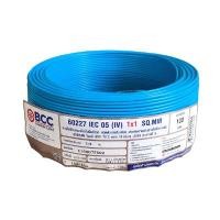 ราคา สายไฟ BCC รุ่น 60227IEC 05 (IV) 1x1.0 Sq.mm. ขนาด 100 ม. สีน้ำเงิน (Y078170)