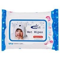 ราคา FRESH PLUS ผ้าเช็ดทำความสะอาดผิวแบบเปียกไม่มีกลิ่น 30 แผ่น (YD29447)