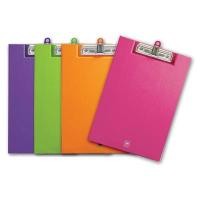 ราคา คลิปบอร์ด A4 มีปก ตราช้าง 1111A คละสี (6230800)