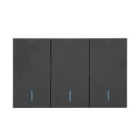 ราคา BTICINO ชุดสวิตช์ทางเดียว 3 ช่อง รุ่น SQG4001A3L สีกราไฟต์ (YD12887)