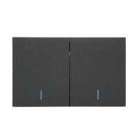 ราคา BTICINO ชุดสวิตช์สองทาง 2 ช่อง รุ่น SQG4003A2L สีกราไฟต์ (YD12885)