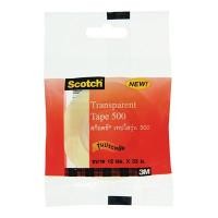 ราคา SCOTCH เทปใส รุ่น 500 แกน 1 นิ้ว ขนาด 1/2 นิ้ว x 36 หลา (12 ม้วน/แพ็ค) (3100070)