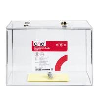 ราคา ONE กล่องใส่ทิปมีล็อก รุ่น TB-20 ขนาด 20x30x20 ซม. (2003334)