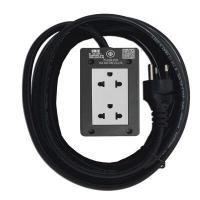 ราคา ชุดบล็อคยาง 2 ช่อง 3 เมตร 3500W 16A E2-1 ยูนิค Nonsense สีดำ-ขาว (Y091428)