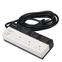 ราคา Panasonic รางปลั๊กไฟ 3 ช่อง 3 สวิตซ์ รุ่น สายยาว 3 เมตร - White (WCHG 28334) (YA28781)