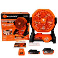 ราคา PUMPKIN พัดลมไร้สาย 10 นิ้ว 20 โวลต์ รุ่น INF-105FA ปรับความเร็วลม 3 ระดับ พร้อมช่อง USB 2 ช่อง (9A05717)