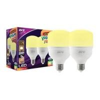 ราคา EVE LIGHTING หลอดไฟ LED รุ่น HIGH WATT SHOP BULB ขั้ว E27 20W แสงเหลือง (แพ็ค 2 หลอด) (YD31719)