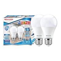 ราคา RACER หลอดไฟ LED A65 รุ่น KATIE แสง Daylight กำลังไฟ 15 วัตต์ (แพ็ค 2 ชิ้น) (YD31736)